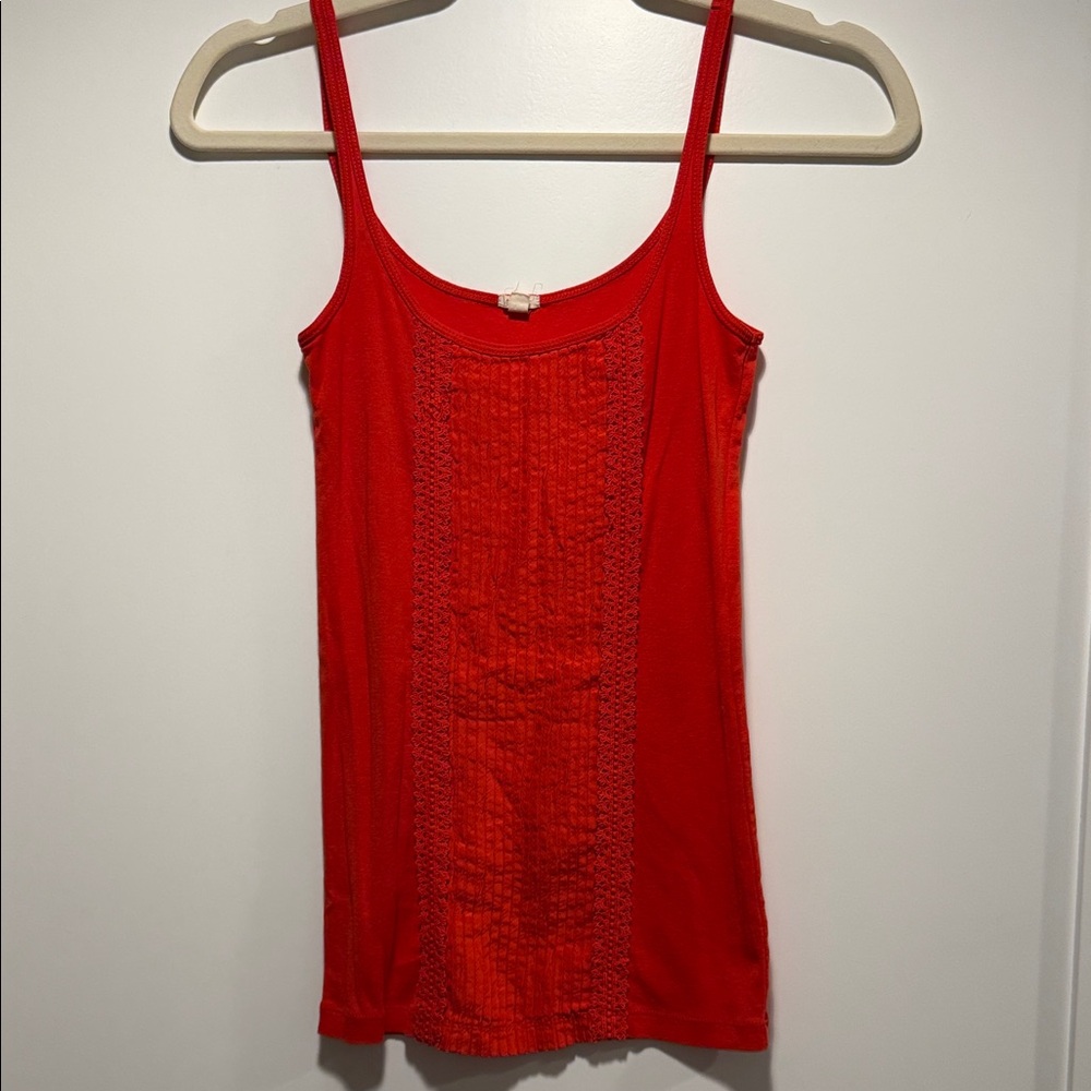 Orange Red Women's Tank Top